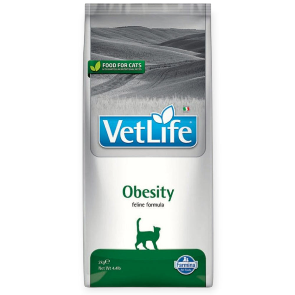 Ração Vet Life Natural Obesity para Gatos Adultos Obesos 2kg
