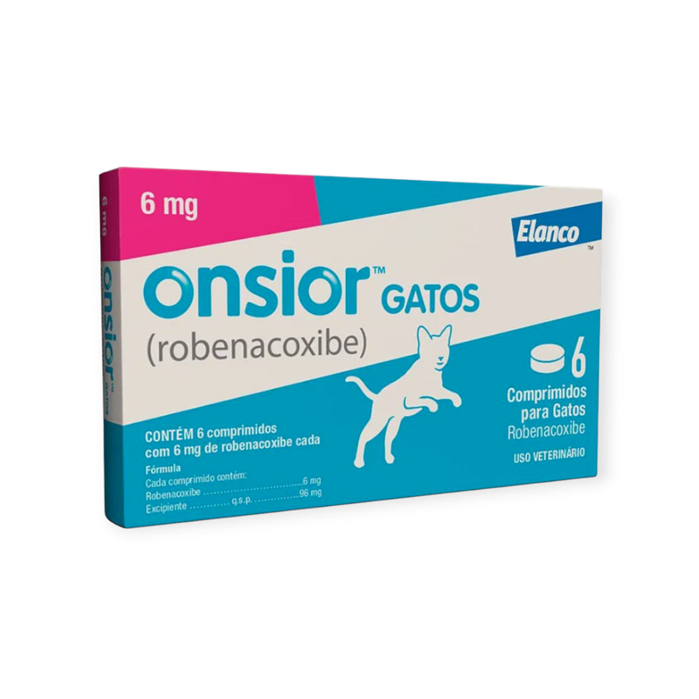 Onsior Gatos infAnti-inflamatório Onsior Gatos 6mg 6 Comprimidos