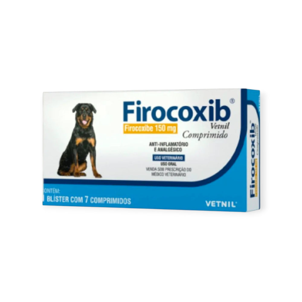 Firocoxib 150mg Anti-Inflamatório para Cães Vetnil 7 Comprimidos