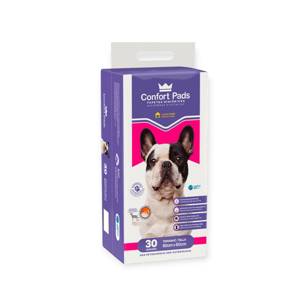 Tapete higiênico confort pad 60 x 80 com 30unidades
