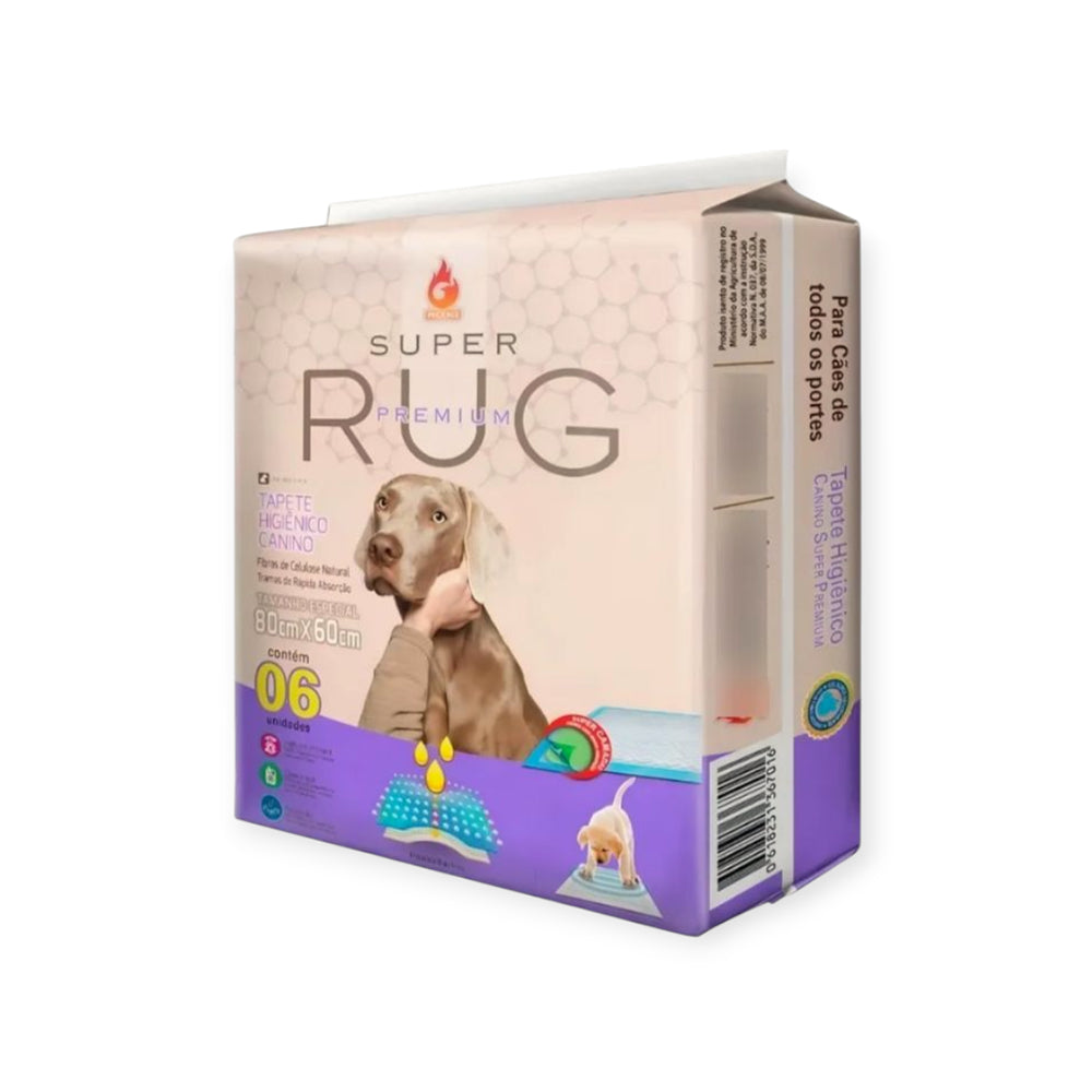 Tapete higiênico super RUG 60 x 80 6 unidades