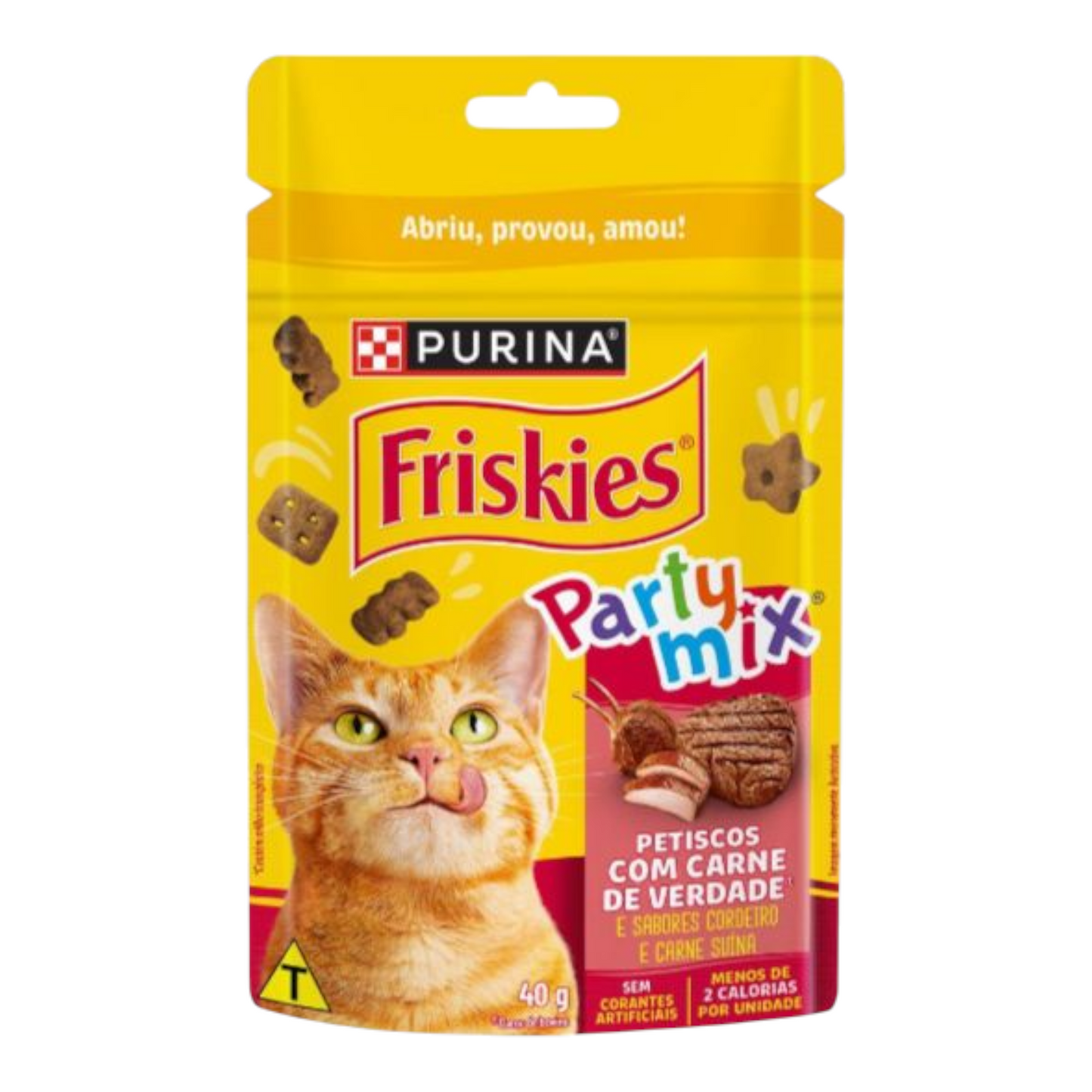 Friskies Party Mix Petiscos Para Gatos Carne 40G
