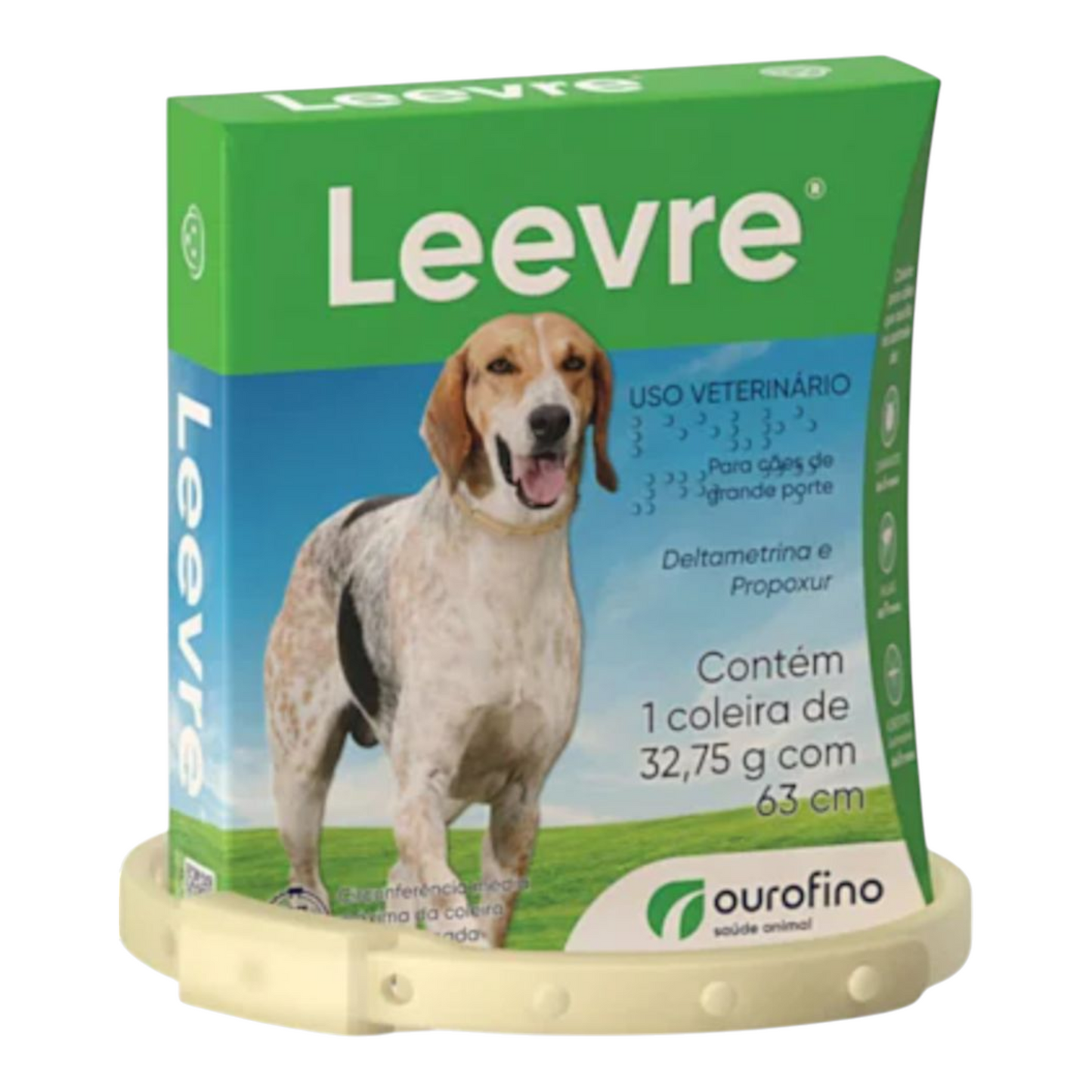 Coleira Antiparasitária Ourofino Leevre para Cães 63cm