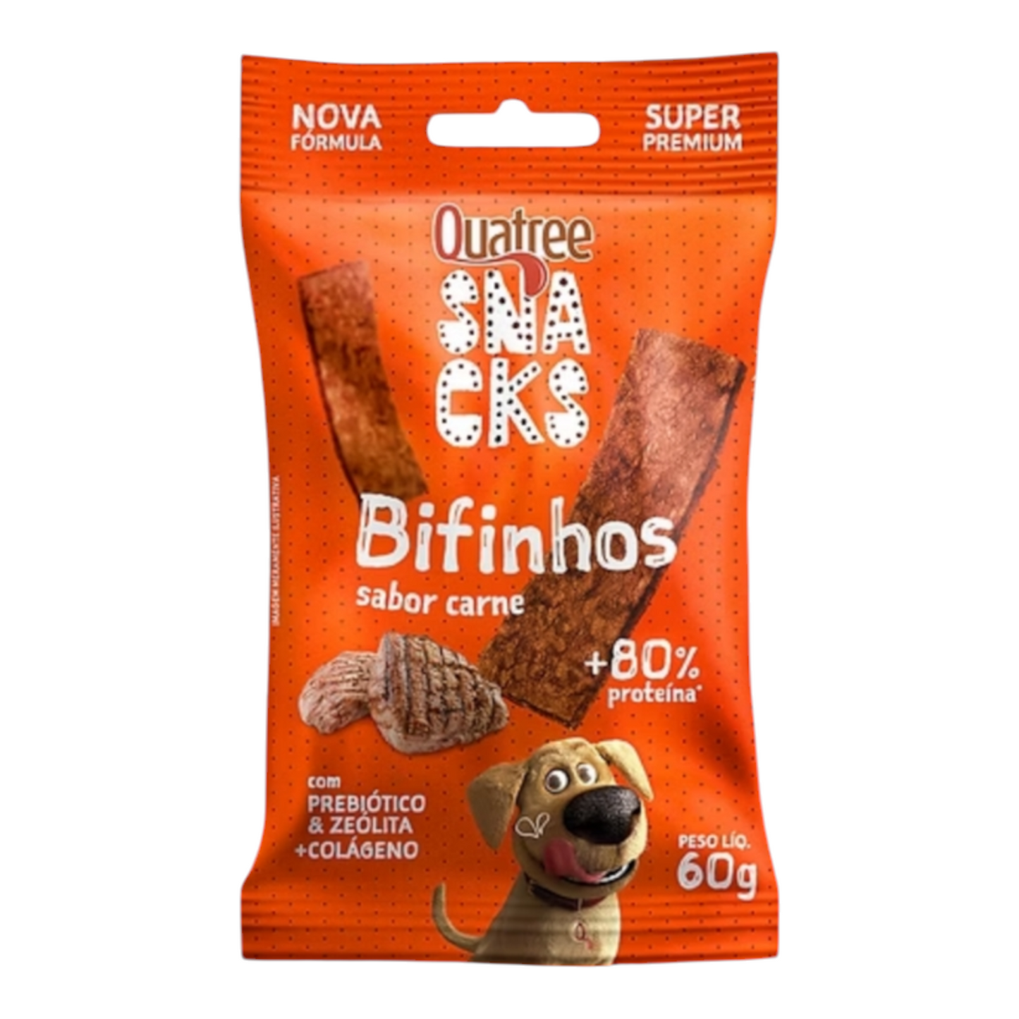 Quatree bifinho para cães sabor carne 60g