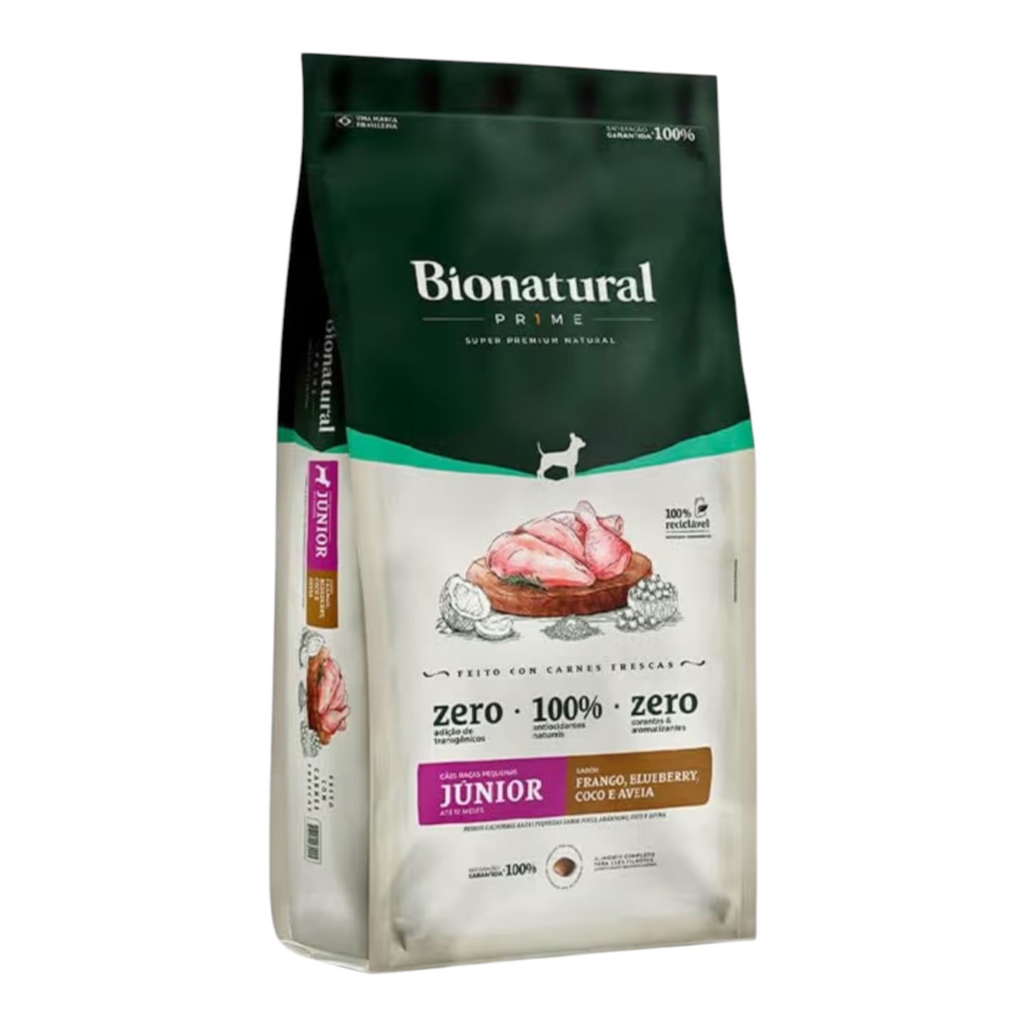Ração Bionatural Cães Filhotes Raças Pequenas Sabor Frango 2,5kg
