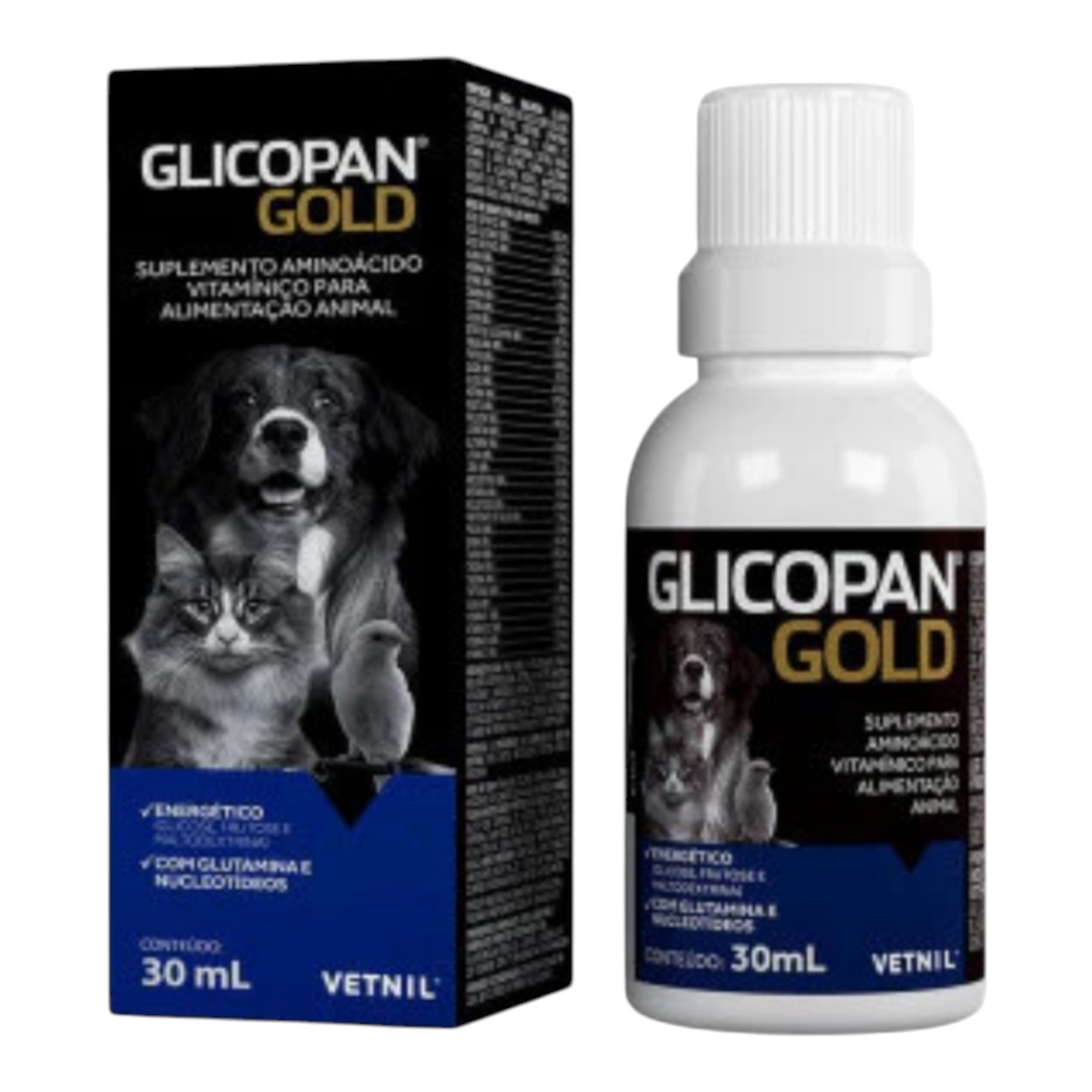 Glicopan Gold Suplemento de Vitaminas para Pets 30 ml