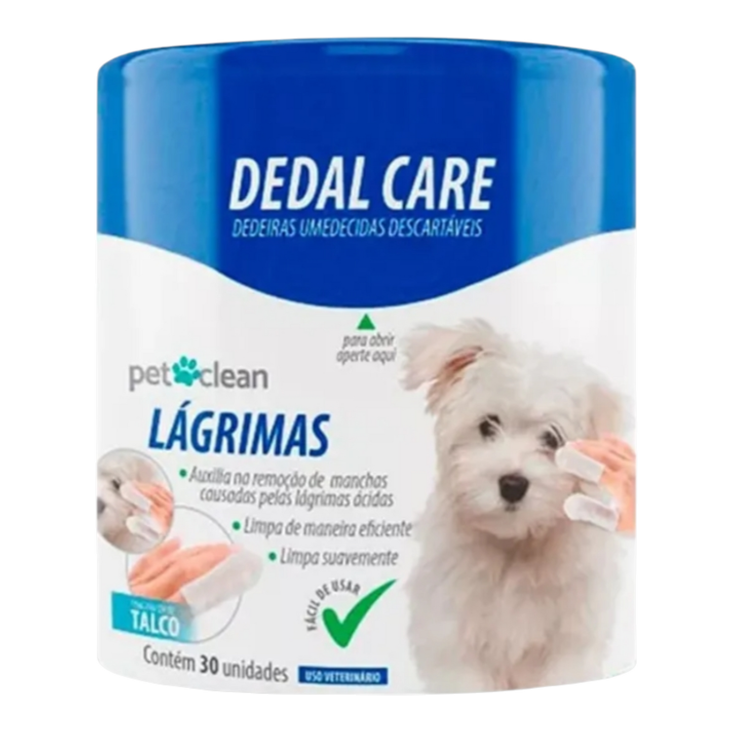 Dedal Care Lágrimas Pet Clean 30 Unidades