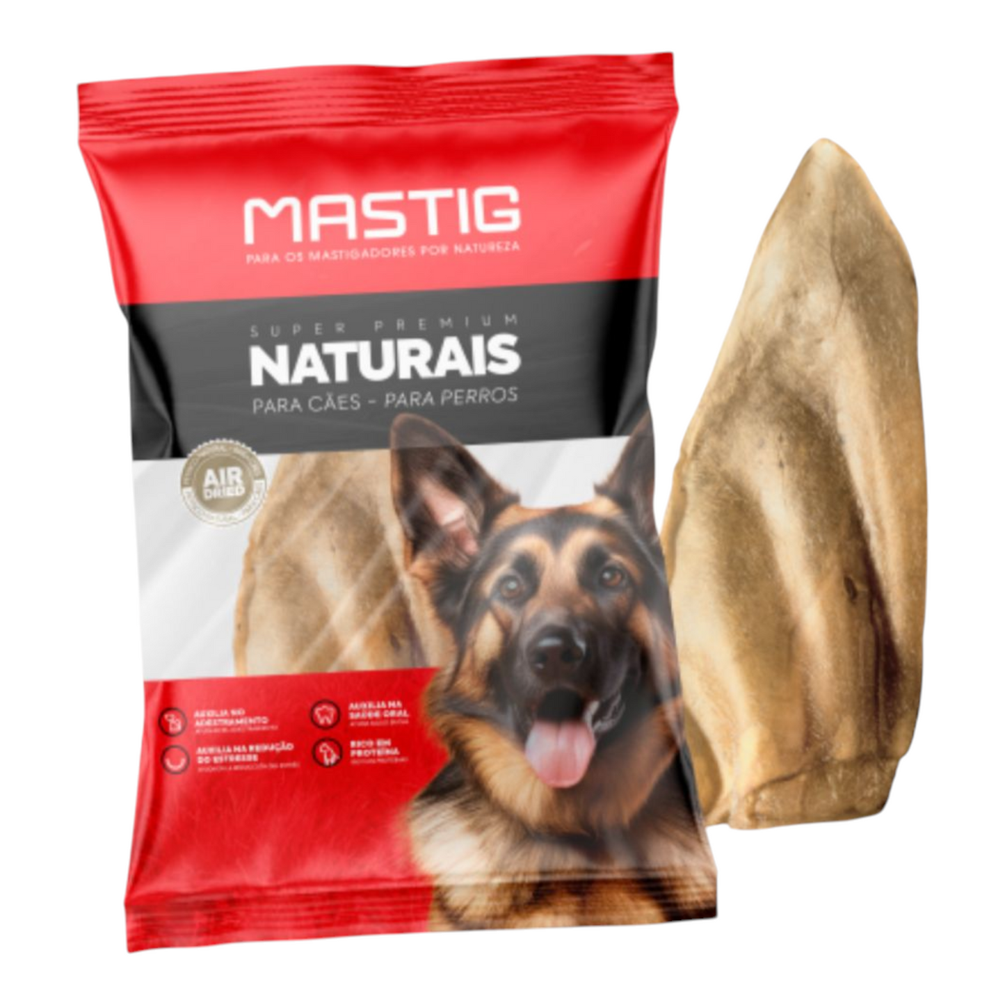 Orelha Bovina Natural 1 peça