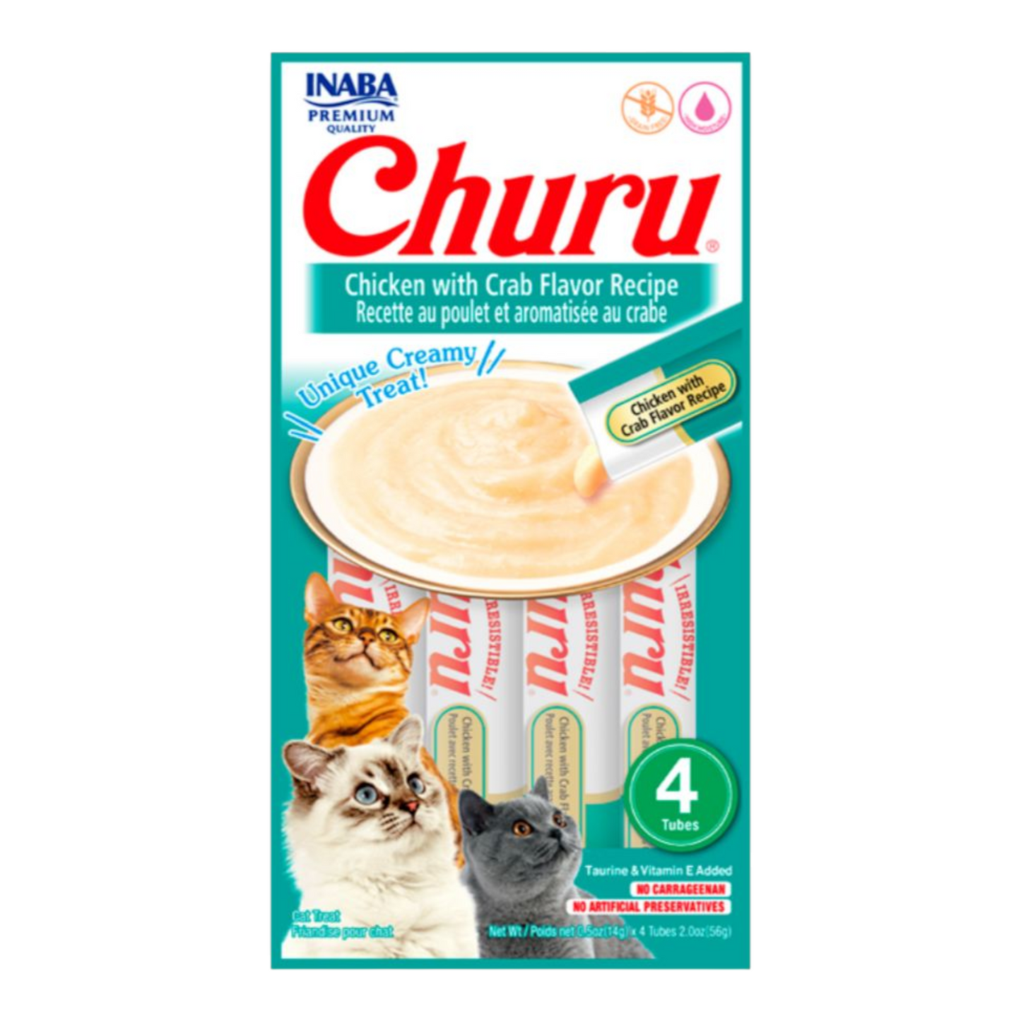 Churu Sabor Frango com Aroma de Caranguejo gatos 4 unidades