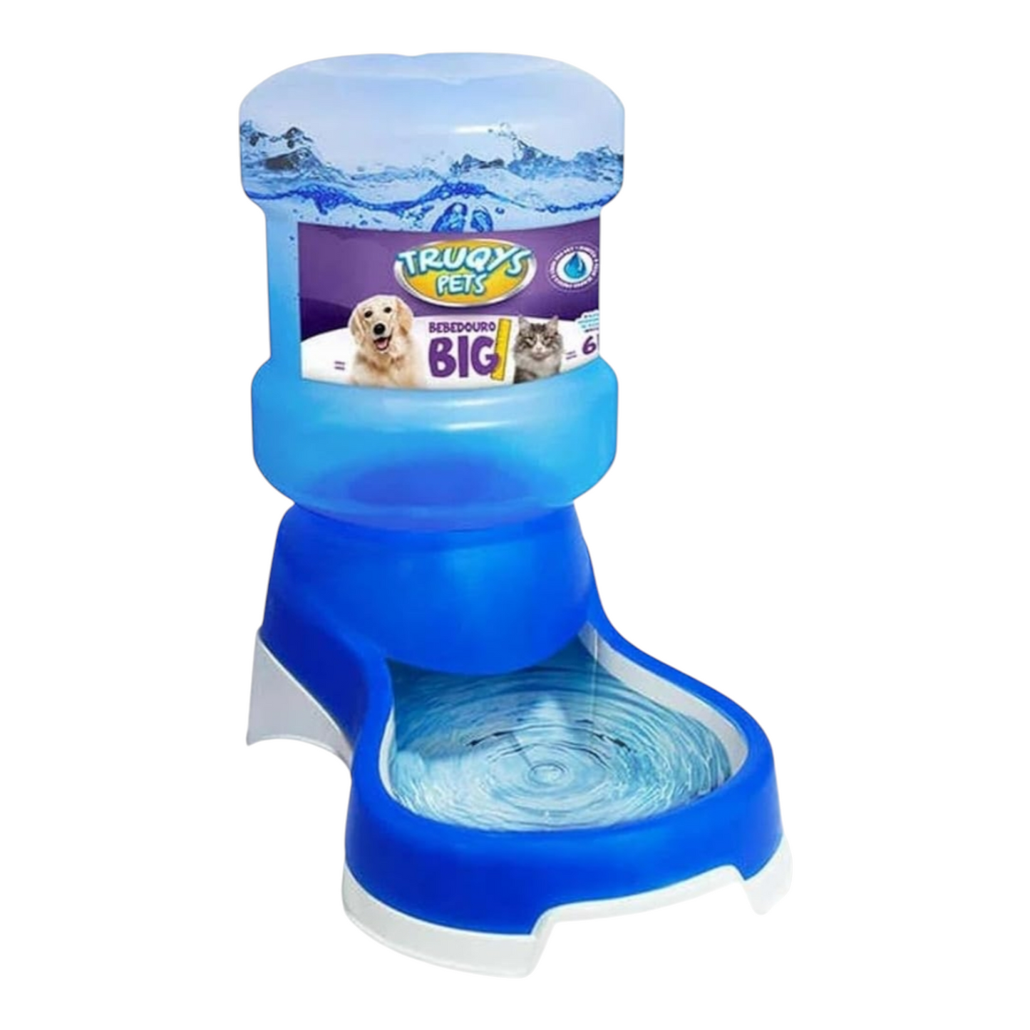 Bebedouro automático truqys pet azul 6 litros