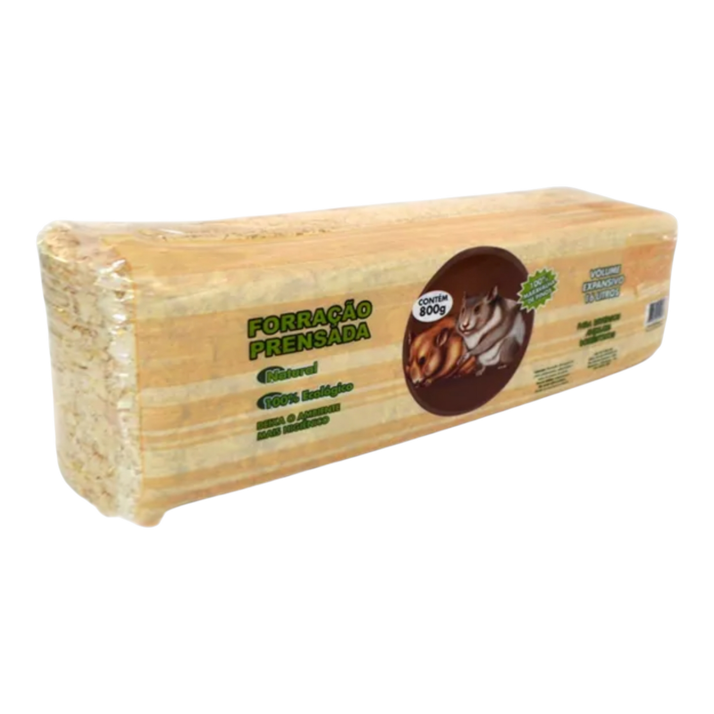 Serragem Prensada para Roedores e Pássaros 800 g