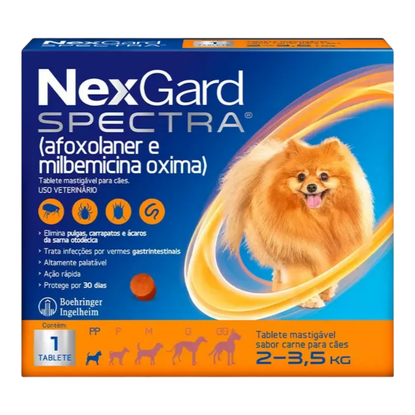 Nexgard Spectra para cães 2 a 3,5kg