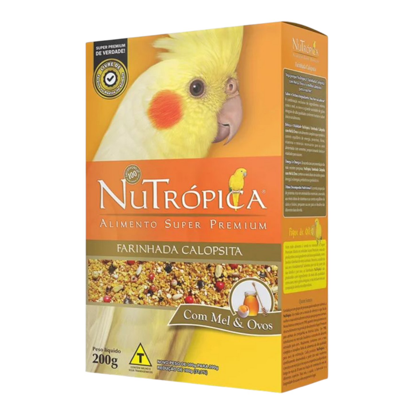 NuTrópica Farinhada Calopsita Mel & Ovos 200g