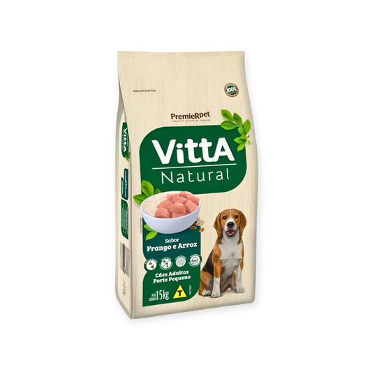 Ração vitta natural Premier cães adulto raças pequenas  frango e arroz 15kg