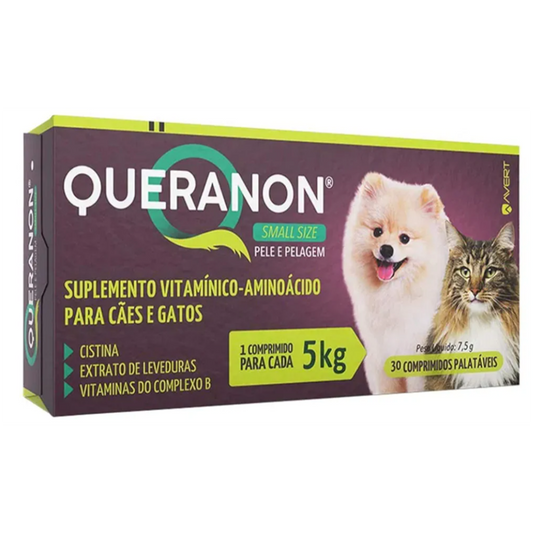 Queranon para cães raças pequenas 5kg ,30 comprimidos