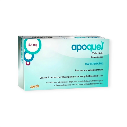 Apoquel 5,4 mg Antialérgico para Cães 20 Comprimidos