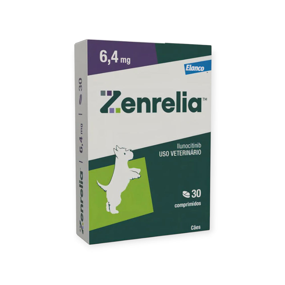 Zenrelia Dermatológico 6,4mg para Cães 30 Comprimidos