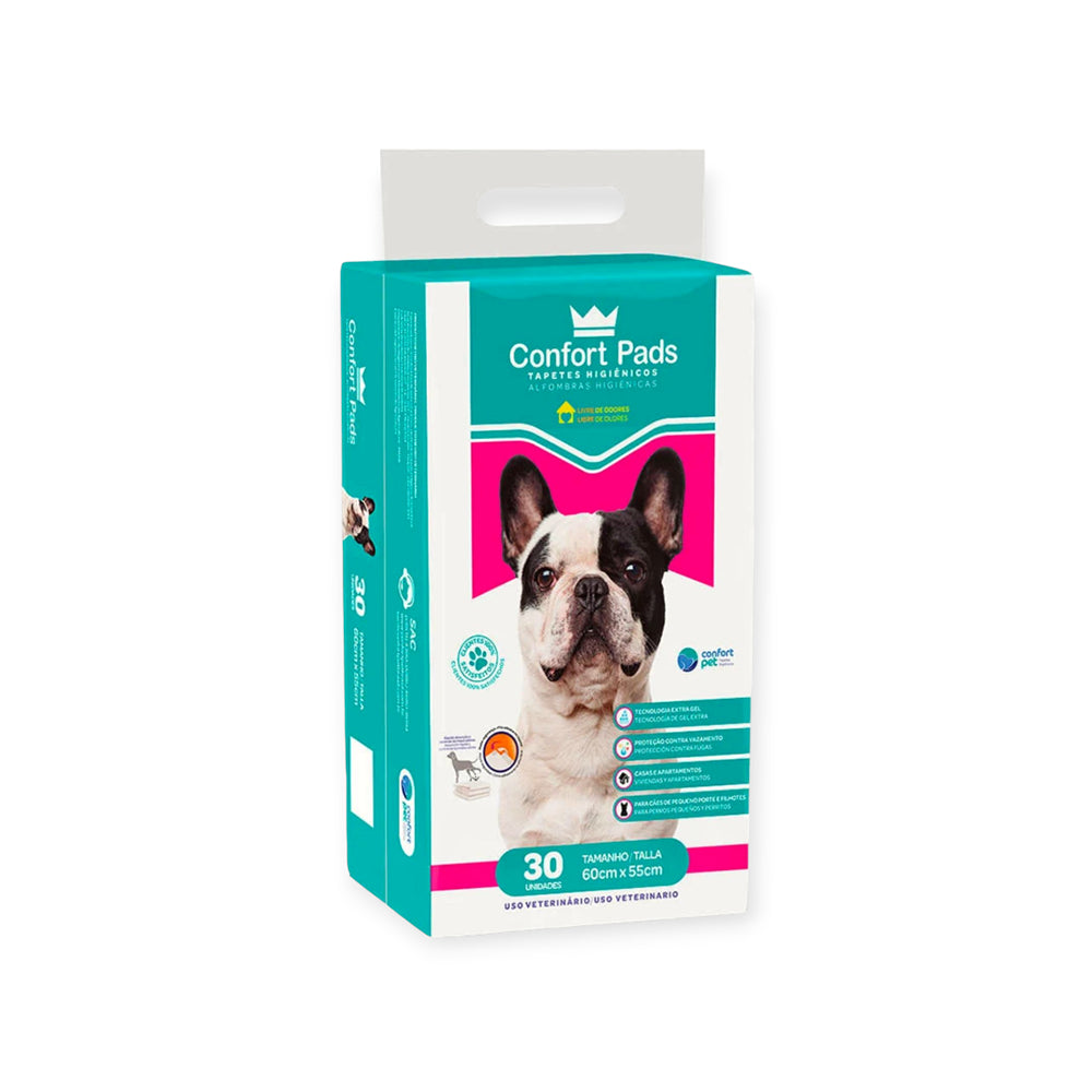 Tapete higiênico confort pad 60x55 com 30 unidades