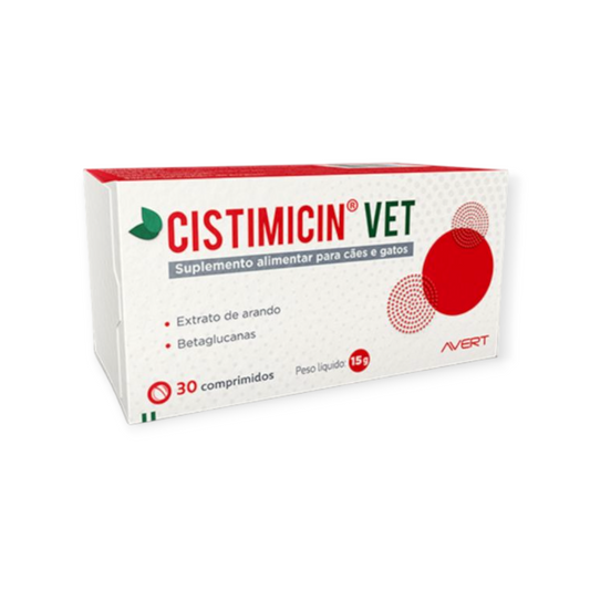 Cistimicin Vet 30 Comprimidos para Cães e Gatos