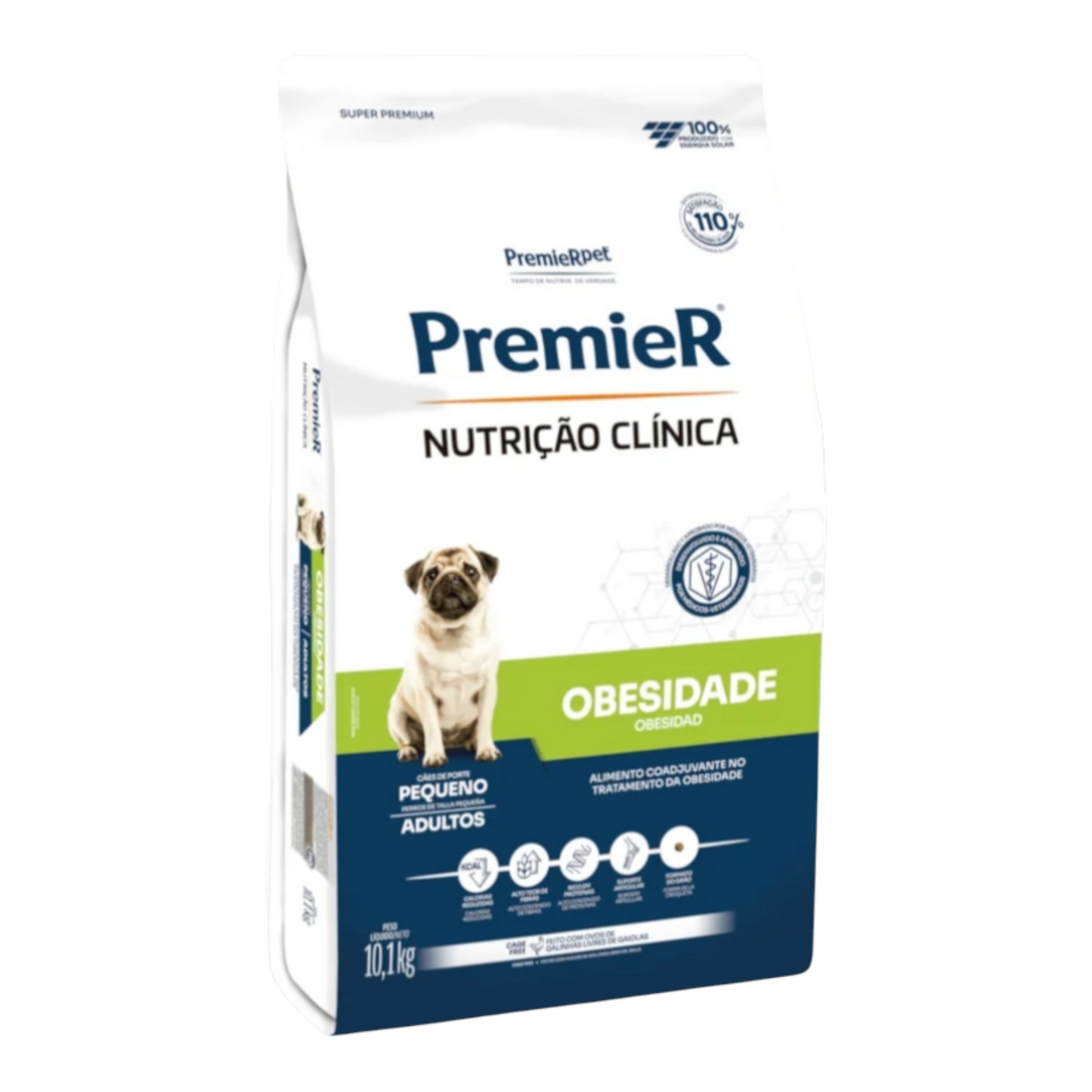 Ração Premier Nutrição Clínica obesidade cães Adulto raças pequenas 10.1kg