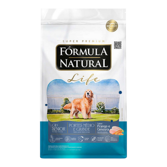 Ração Fórmula Natural Super Premium Fresh Meat Cão Sênior Portes Médio e Grande 15kg