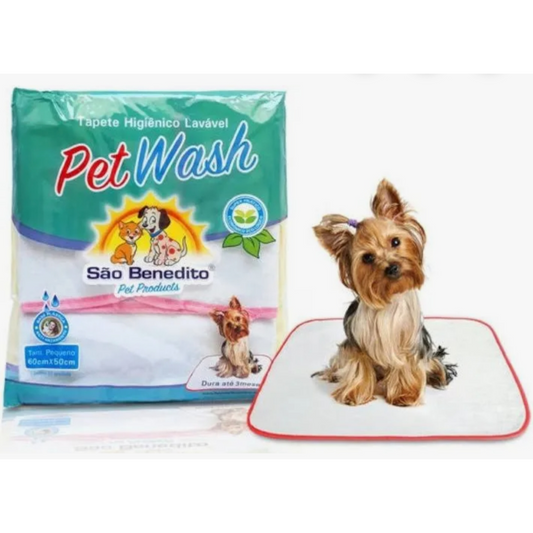 Tapete higiênico pet wash pequeno 60cmx50cm