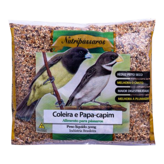 Mistura de sementes para coleirinha e papa capim.500g