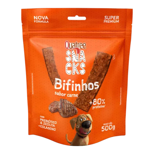 Quatree Snack Bifinhos Quatree – Sabor Carne (500g)