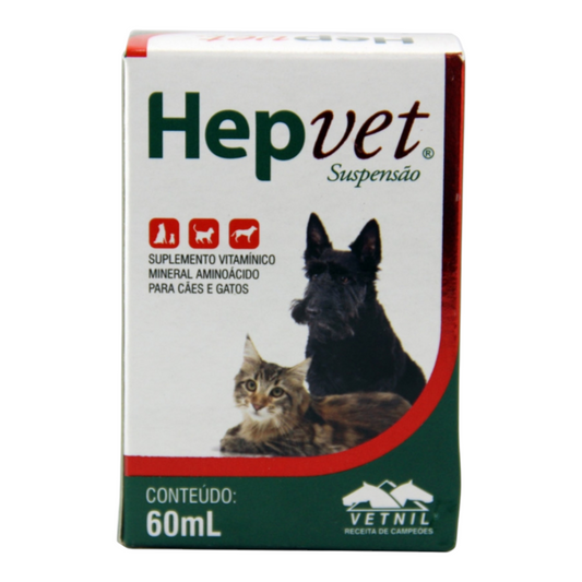 Hepvet suspensão para cães e gatos 60ml