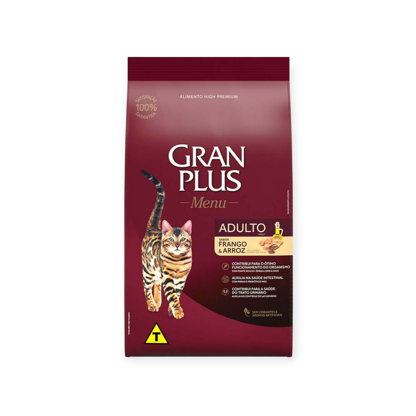Ração Gran plus gatos adultos frango e arroz 10,1kg