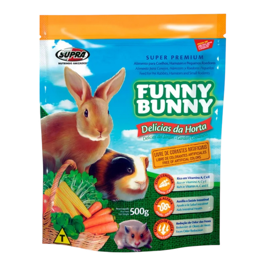 Ração Funny Bunny Delícias da Horta 500g