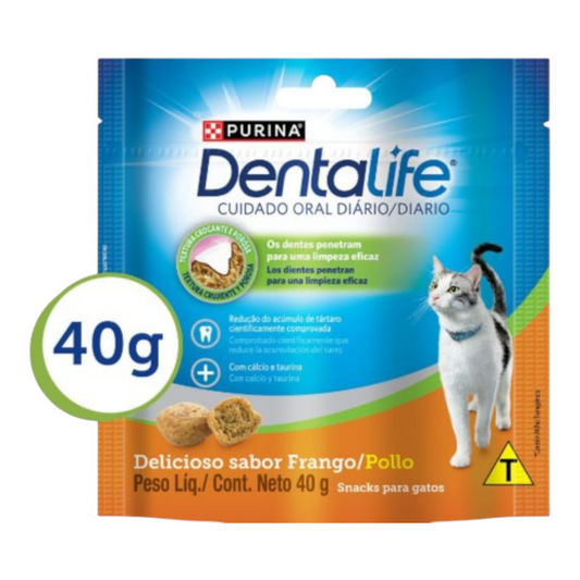 Petisco dentalife Gatos Adultos Frango 40g
