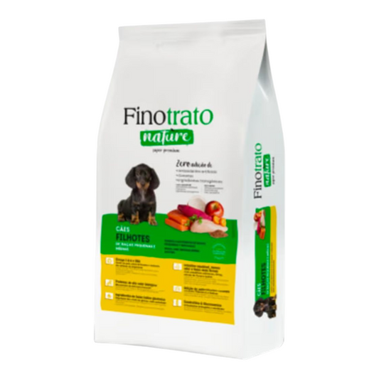 Ração FinoTrato Nature Super Premium para Cães Filhotes de Raças Pequenas 3kg