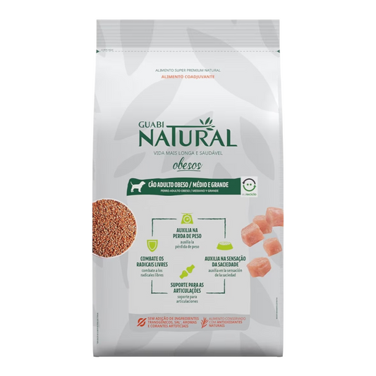Ração Guabi Natural Cães Obesos Portes Médio e Grande 10,1 kg