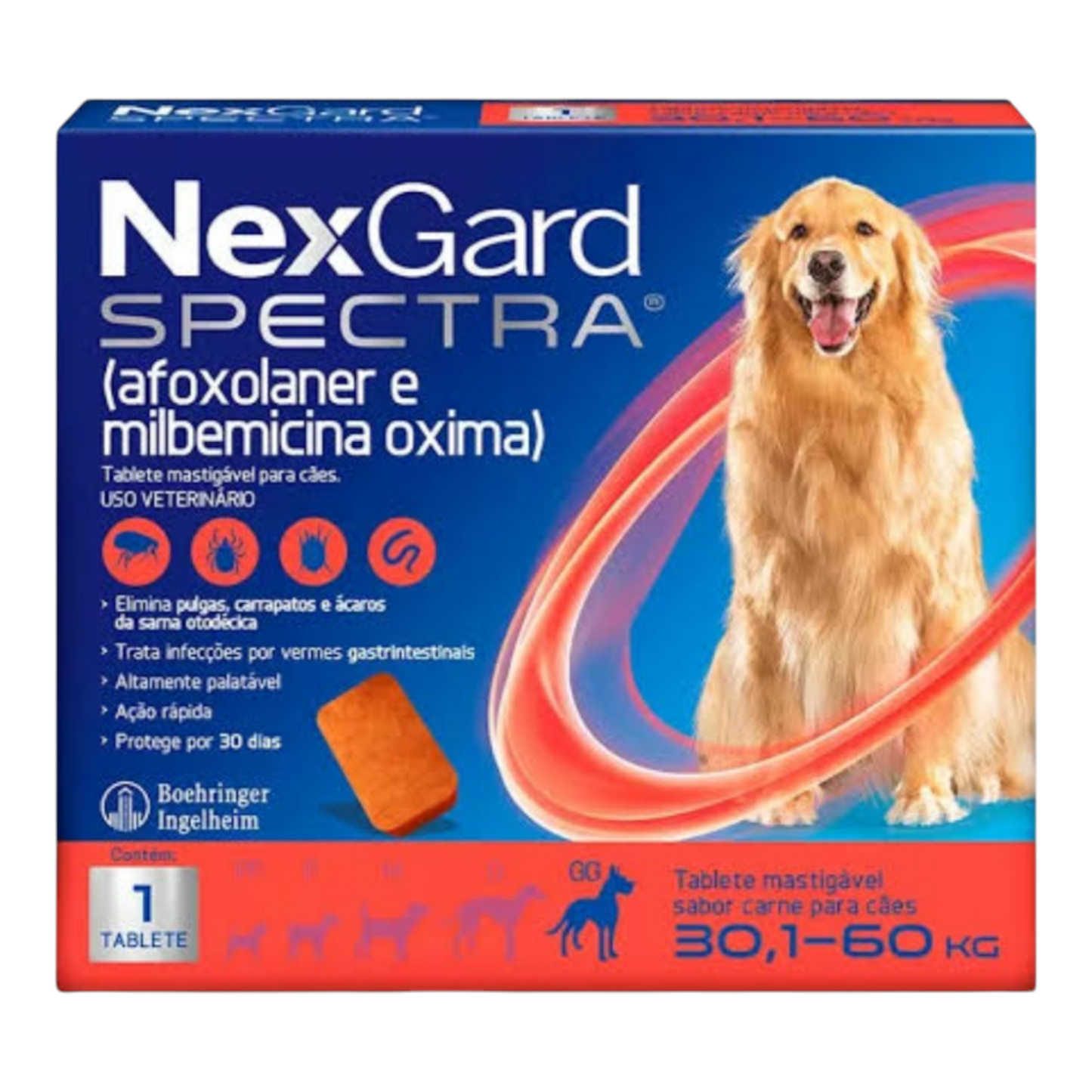 Nexgard Spectra para cães de 30 a 60kg