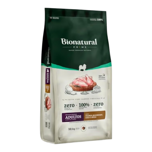 Ração Bionatural Frango Cães Adulto Raças Pequenas 10,1kg
