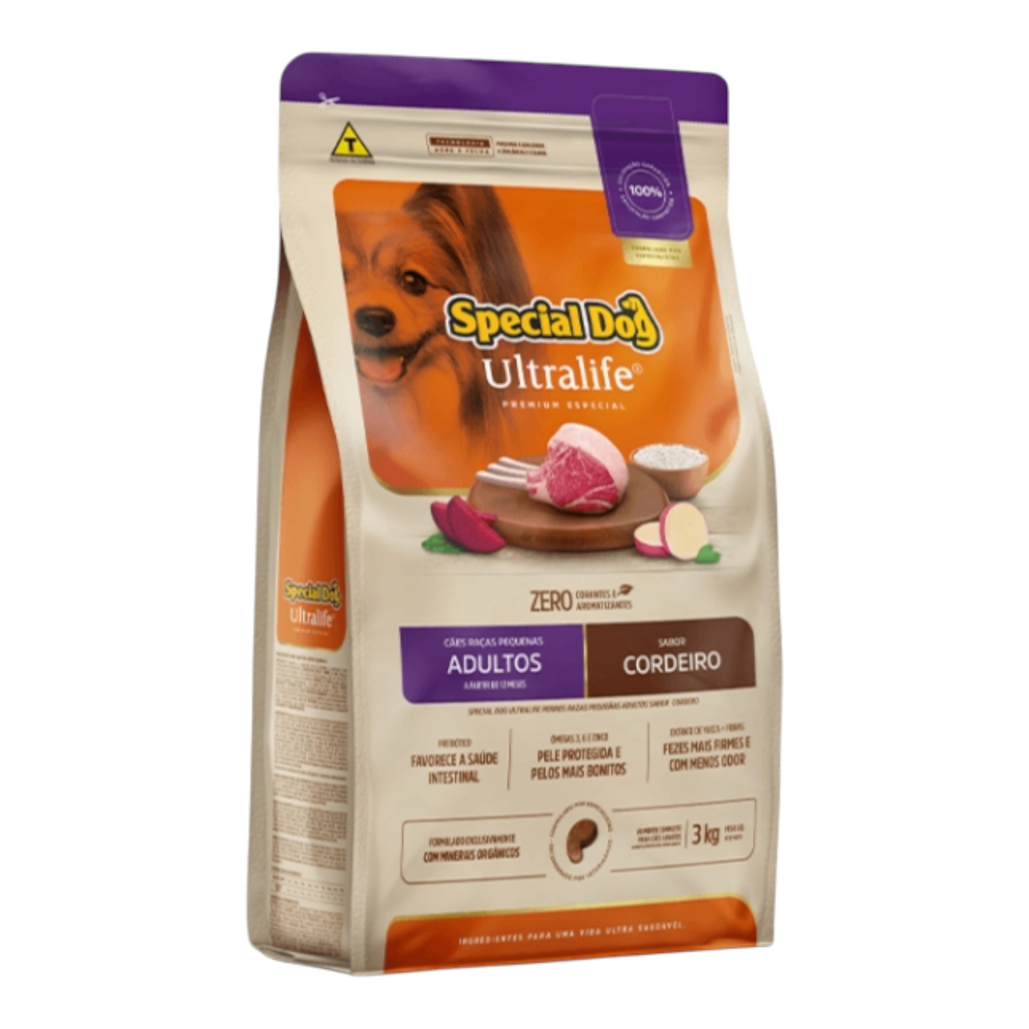 Ração Special Dog ultralife cães Adulto raças pequenas sabor cordeiro 3kg