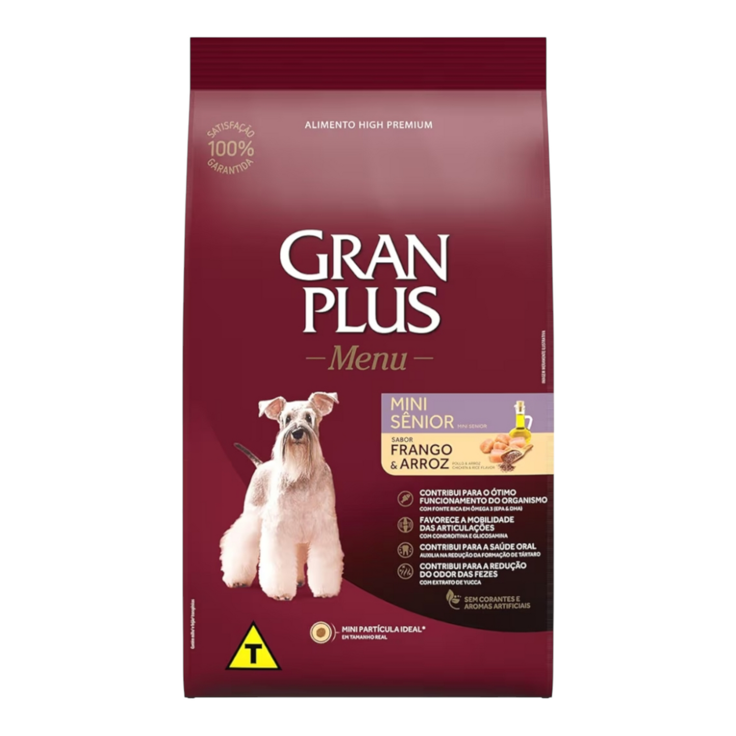 Ração Gran plus cães Ad. senior raças pequenas 3kg
