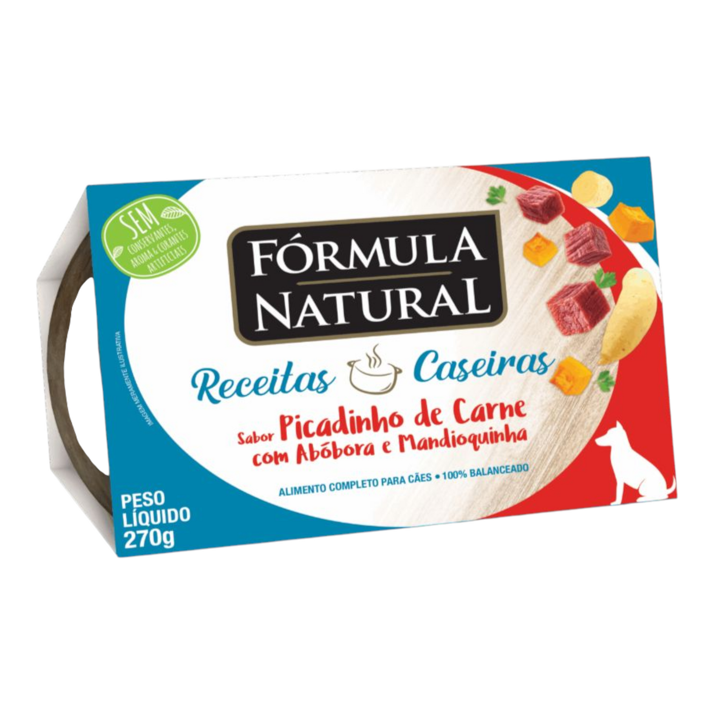 Fórmula Natural Receitas Caseiras Cães Adultos Picadinho de Carne com Abóbora 270g