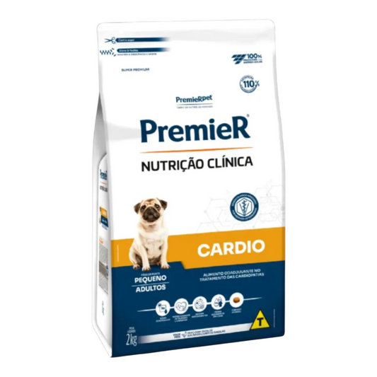 Ração Premier Nutrição clínica Cardio para cães Adultos raças pequenas 2kg