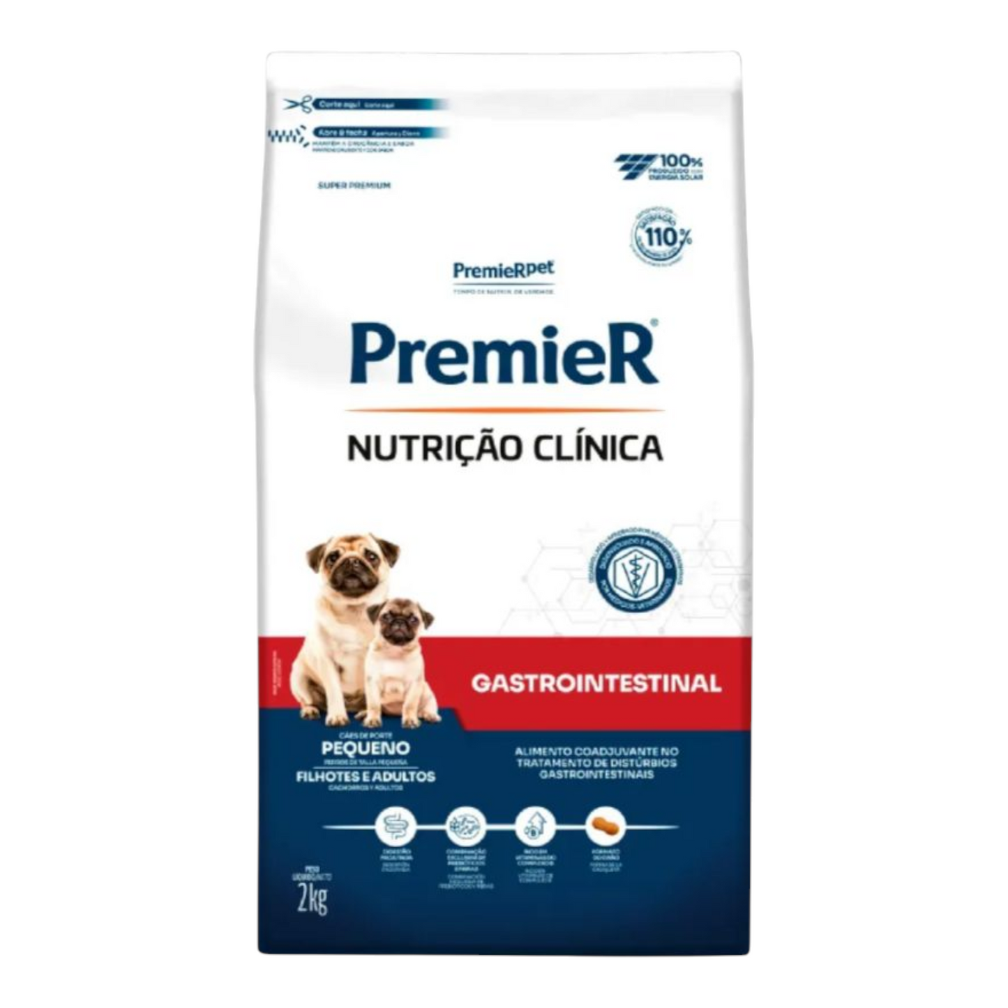 Ração Premier Nutrição Clínica Gastrointestinal para Cães de Pequeno Porte 2kg