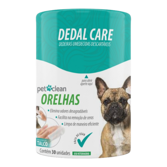 Dedal care pet clean orelhas 30 unidades