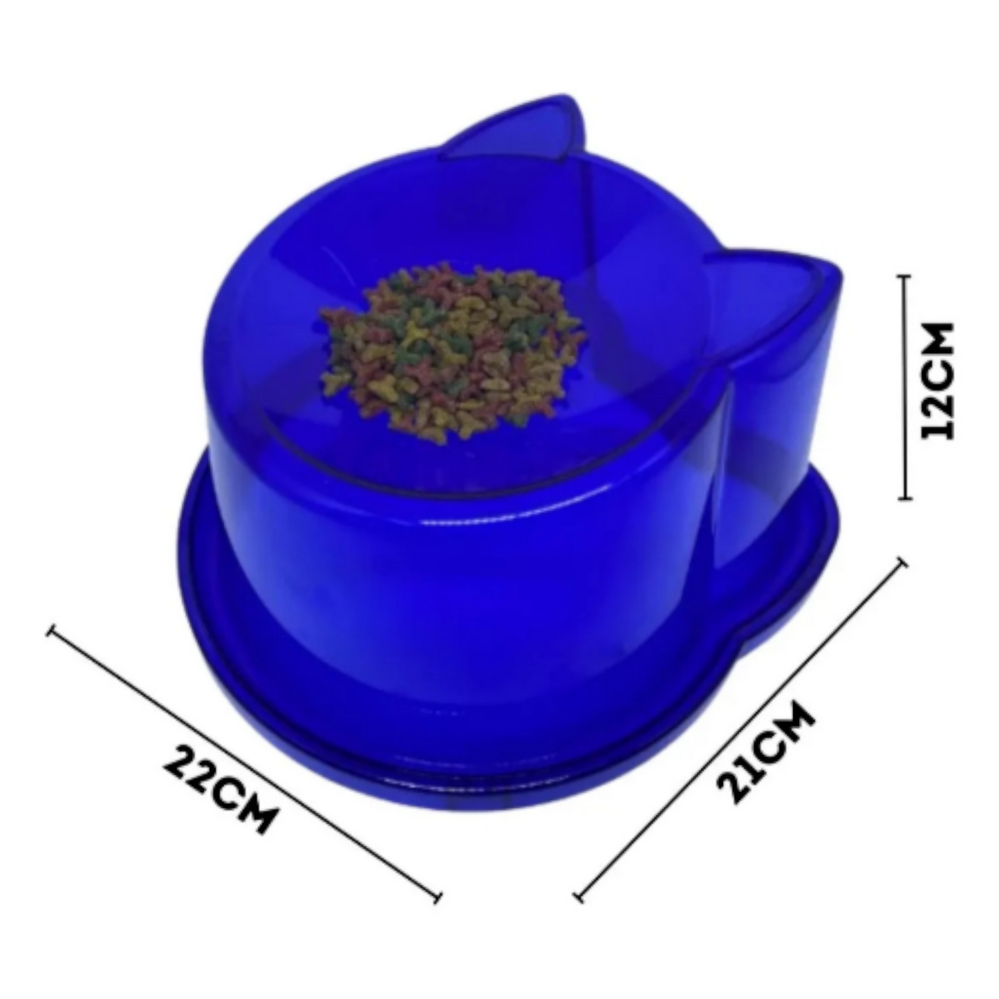 Comedouro PetLon Ergonômico Azul para Gatos - 150ml