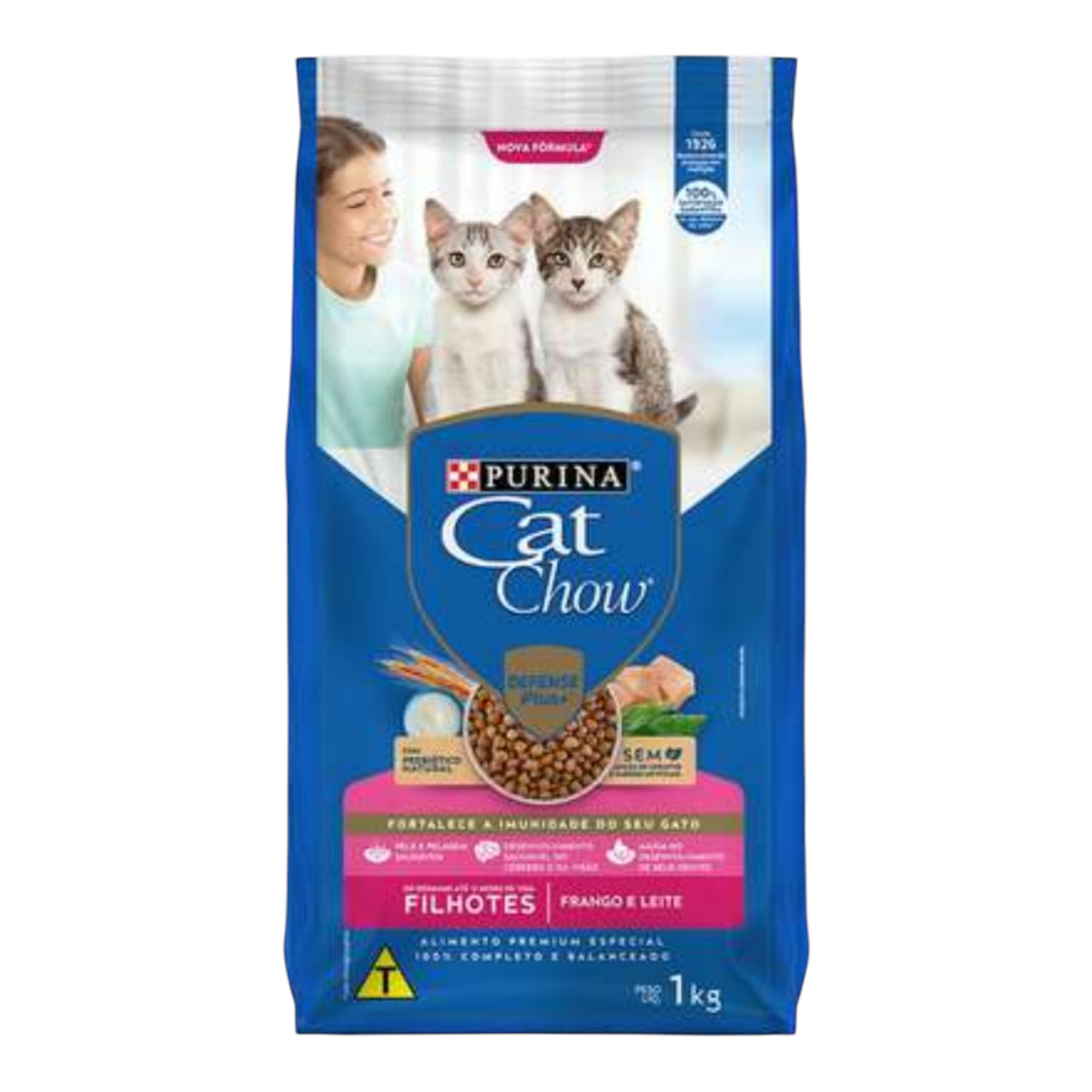 Ração Cat Chow Filhotes Frango e Leite 1kg