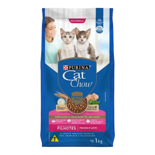 Ração Cat Chow Filhotes Frango e Leite 1kg
