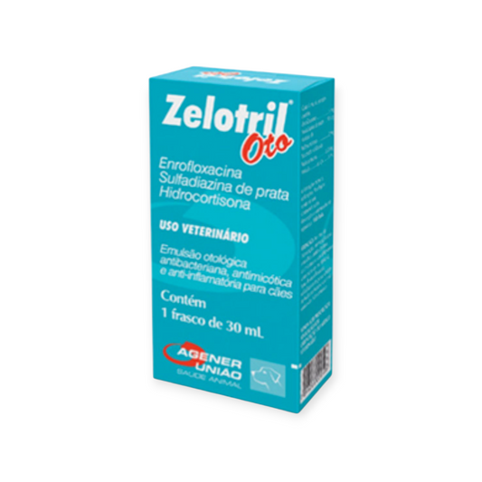 Zelotril Oto
Solução otológica para caes 30ml