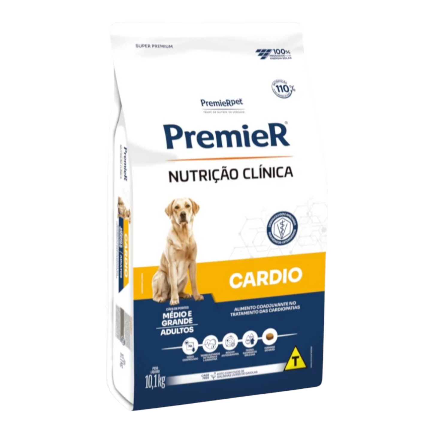 Ração Premier Nutrição clínica Cardio Cães Adultos Porte Médio e Grande 10,1 kg
