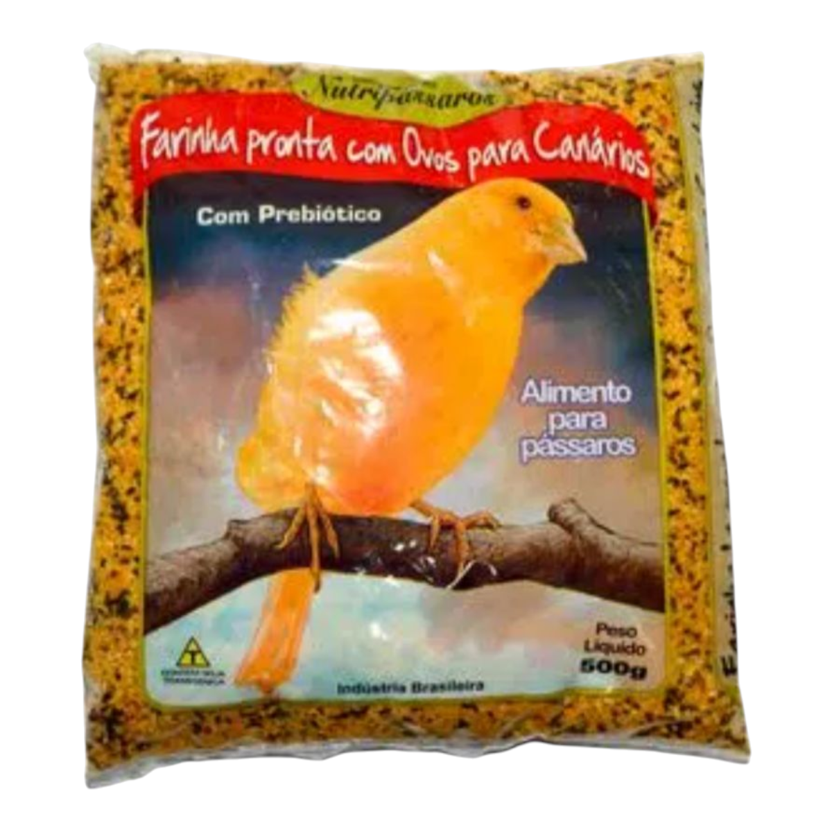 Farinhada pronta com ovos para aves.  500g
