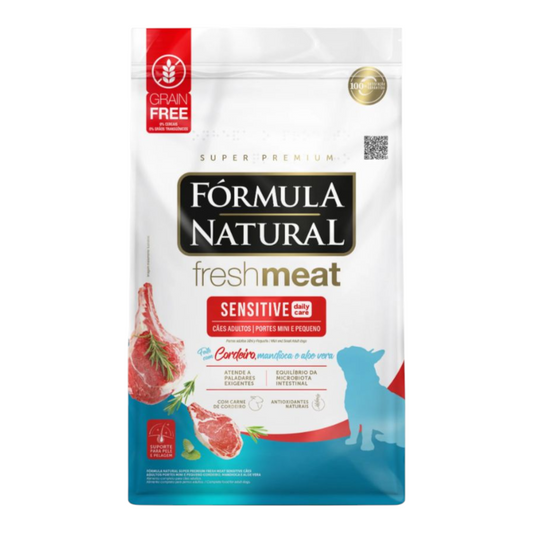 Ração Fórmula Natural Super Premium Fresh Meat Sensitive Cães Adultos Portes pequeno 2,5kg