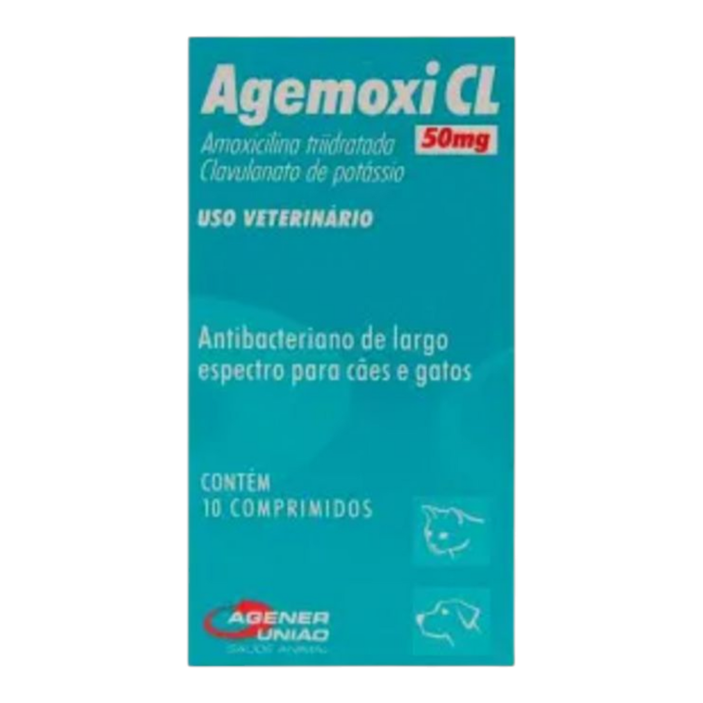 Agemox cl 50mg                       10 comprimidos